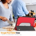 thumbnail image 5 of Allytech Google Pixel Tablet Case 10.95" 2023, Multi Angle Viewing Kickstand Shockproof Ultra Slim Fit Drop Protection Case Cover for Google Pixel Tablet 10.95" - Red, 5 of 10