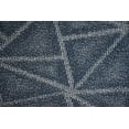 thumbnail image 3 of Furnish My Place Geometrical Pattern Indoor/Outdoor Refine Navy Rug, Abstract Area Rug, Doorway Mat, Contemporary Rug for Living Room, Entryway, Made in USA, 18" Round - Set of 5, 3 of 5