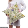 thumbnail image 5 of Ambesonne Nature Themed Fabric by the Yard Upholstery, Spring Butterfly Bees, 5 Yards, Cream Mustard Blue Violet, 5 of 5