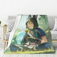 thumbnail image 3 of Genshin Impact Plush Throw Blanket Super Soft Wool Blanket, Sofa And Bed Comfort, Home Decor Room Essentials Anime Gifts And Collectibles, 3 of 5