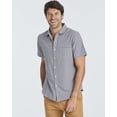 thumbnail image 3 of Real Essentials 3 Pack: Men's Regular-Fit Short Sleeve Woven Button Down Shirt with Pocket (Available in Big & Tall), 3 of 7