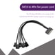 thumbnail image 2 of PC Fan Splitter Cable de alimentación SATA a 4Pin Cooler Ventilador Extensión Cable de alimentación JShteea  Nuevo, 2 of 6