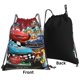 thumbnail image 4 of Mochila deportiva impermeable con cordón de Cars Lightning Mcqueen, para gimnasio, yoga, viajes, para mujeres y hombres, 4 of 8