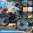 thumbnail image 6 of 5000w Peak Dual Motor Electric Bike, 26" Fat Tire All Terrain Electric Bike for Adults, Shimano 21 Speed 45-50 MPH Off-Road Commuter Mtb, 60V 25AH Front Suspension & Hydraulic Disc Brake Ebike, 6 of 12