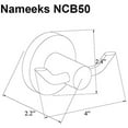 thumbnail image 2 of Nameeks Ncb50 Classic Hotel Double Robe Hook - Black, 2 of 2