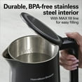 thumbnail image 4 of Hamilton Beach Cool-Touch Digital Electric Kettle, Tea & Water Kettle, 1.7L, Black, 4 of 8