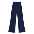 thumbnail image 6 of Xyant Girls Legging High Waisted V Crossover Casual Yoga Bell Bottoms with Pockets Flare Pants for Kid (Navy,11-12 Years), 6 of 6