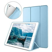 DTTO iPad 9.7 Case 2018 iPad 6th Generation Case / 2017 iPad 5th Generation Case, Slim Fit Lightweight Smart Cover with Soft TPU Back Case for iPad 9.7 2018/2017 [Auto Sleep/Wake] - Sky Blue