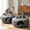 Dark Gray, variant on StarQualityBargain Cat Cave Tunnel Bed, 24 in Felt Peekaboo Donut Hideaway for Indoor Cats, Collapsible, Scratch Resistant, Dark Gray
