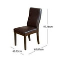 thumbnail image 2 of Leather Dining Chairs, Modern Style for Kitchen Living Roon Dining Room PU Leather Chairs, 2 of 6