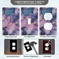 thumbnail image 3 of Yayeee Toggle Light Switch Wall Plate 1-Gang 4.5"x2.7" Home Decorative Outlet Cover, Watercolor Pink Marble Pattern, 3 of 7