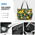 thumbnail image 3 of Daiia Fresh Orange Beach Travel Bag - Water-Resistant Beach Bag, Lightweight Tote with 7 Pockets for Women and Men - Gym,Pool,Camping,Reusable Grocery Bag, 3 of 7