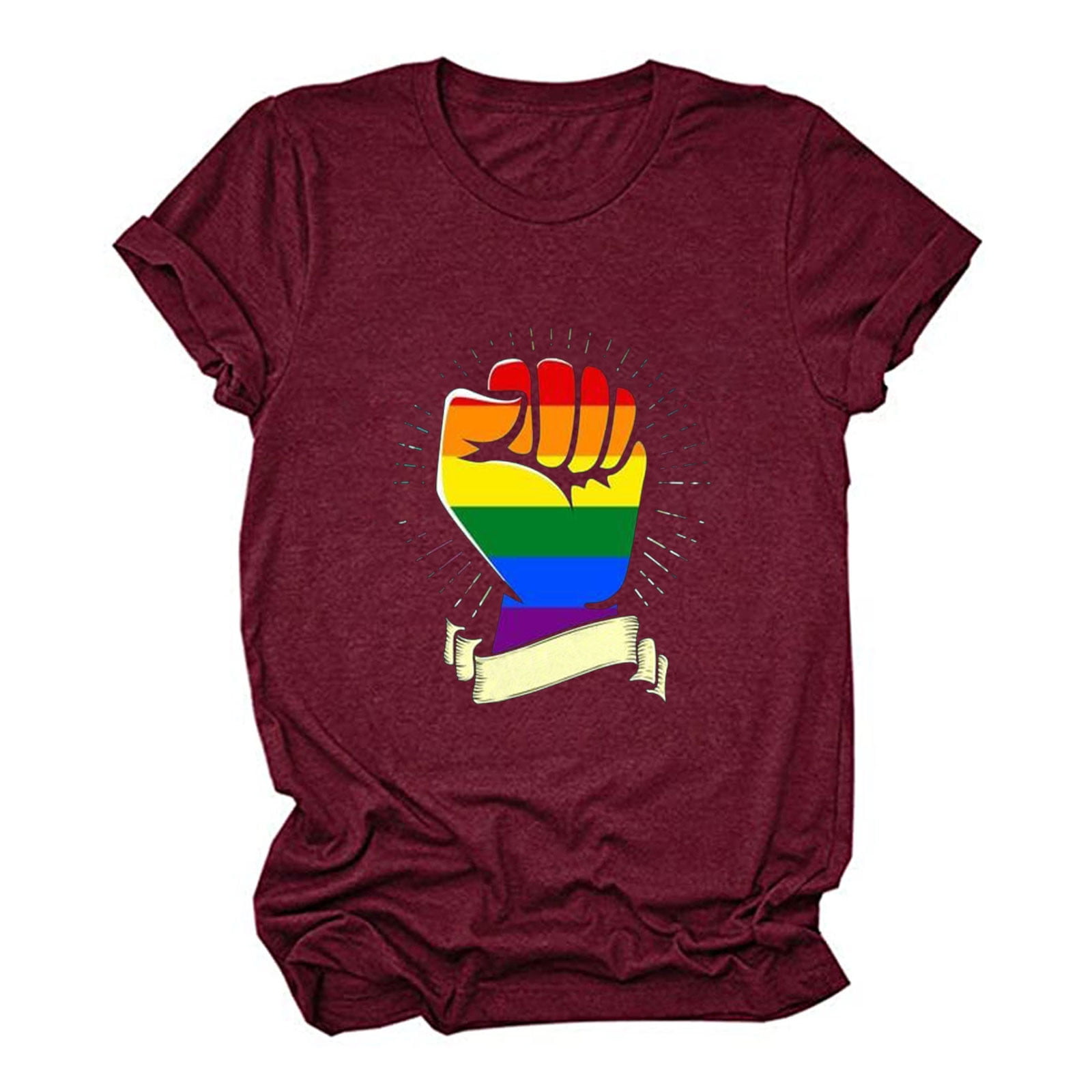 Rainbow Running Shirt "equality" Women Size S 