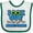 White and Green, variant on Inktastic Look out Kindergarten Here I Come Boys Baby Bib