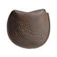 thumbnail image 2 of Funda protectora de cuero para mazo de Golf, resistente al agua, para la mayoría de las cabezas de Golf Marrón Sharpla Cubierta de cabeza de putter de golf, 2 of 8