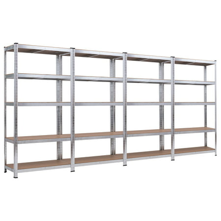 Costway 71'' Heavy Duty Storage Shelf Steel Metal Garage Rack 5 Level Adjustable Shelves