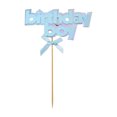 thumbnail image 1 of Bewildely Cake Stick DIY Prop Suministros para fiestas Papel Entretenimiento exquisito Interesante Decoraciones ligeras Cookie Topper Decoración del hogar cumpleaños de niño NO1 Bewildely HA082216-02, 1 of 6