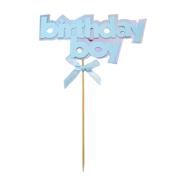 Bewildely Cake Stick DIY Prop Suministros para fiestas Papel Entretenimiento exquisito Interesante Decoraciones ligeras Cookie Topper Decoración del hogar cumpleaños de niño NO1 Bewildely HA082216-02
