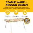 thumbnail image 4 of Happy Easter Table Cloths for 8 Foot Rectangle Tables, Bunny Eggs Spring Flowers Butterfly Striped Patio Waterproof Elastic Fitted Tablecloths, Washable Rectangular Table Cover for Camping, 4 of 8