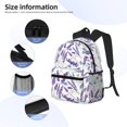 thumbnail image 5 of Fotbe Lavender Flowers Lightweight Casual Laptop Backpack for Men and Women, Daily use Waterproof backpack, Backpack for College, 5 of 8