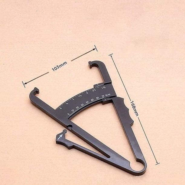 Calibrador de grasa corporal personal y cinta métrica, probador de grasa negra para reducción de grasa, pérdida de peso, estado físico, analizador y medición precisa de IMC(4 ZefeiWu 8390615481014