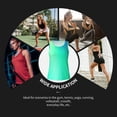 thumbnail image 7 of Uemuo blue green colors Pattern Workout Tank Tops for Women Breathable Moisture-wicking tank top Sleeveless Running Loose Fit Yoga Tops Active Shirts Sports Gym Exercise-Large, 7 of 7