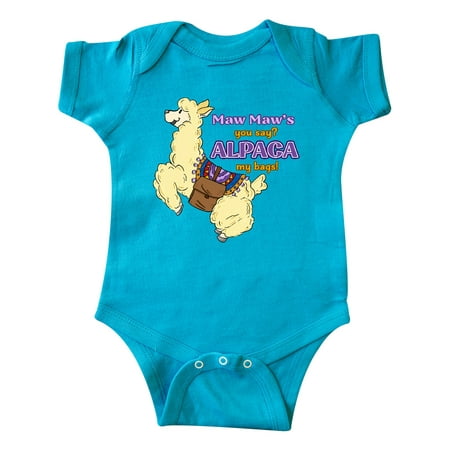 

Inktastic Cute Jumping Alpaca Maw Maw s You Say ALPACA my Bags Gift Baby Boy or Baby Girl Bodysuit