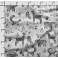 thumbnail image 2 of Soimoi Animals Printed, Poly Canvas Fabric, Decor Sewing Fabric by The Yard 56 Inch Wide,Decorative Fabric for Curtains Tote Bags, Gray, 2 of 5