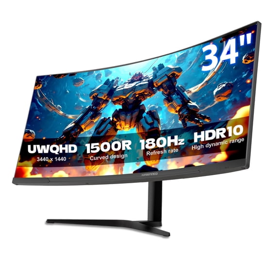 34inch monitor gaming Xundefined WQHD 180Hz curved