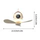 thumbnail image 4 of Xihbxyly Ventilador de Techo Inteligente, Miniventilador con Potente Flujo de Aire, Lámpara de Noche Cálida y Acogedora, Lámpara Colgante con Motor de Alta Velocidad de 360°, Ideal para Camping y Hog, 4 of 7