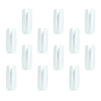 unbranded 12 Pcs Easy to Use Bed Sheet Clips Keep Sheet Fasteners 4.00X1.60X1.60CM White
