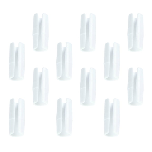 unbranded 12 Pcs Easy to Use Bed Sheet Clips Keep Sheet Fasteners 4.00X1.60X1.60CM White