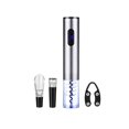 thumbnail image 1 of Brentwood Electric Wine Bottle Opener with Foil Cutter, Vacuum Stopper, and Aerator Pourer, Silver, 1 of 3