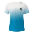 thumbnail image 4 of Leey-World T-Shirts for Men Mens Oversized T-Shirts Fashion Loose Fit Crewneck Tshirt Streetwear Heavyweight Short Sleeve Tee Shirt Gym Workout Tops(Sky Blue,2XL), 4 of 4