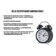 thumbnail image 2 of Reloj Despertador Campana Retro Analógico Estilo Vintage Color Negro, 2 of 6
