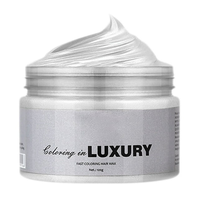 Beautiful Color Long Lasting Permanent Hair Color Hair Wax Color Temporary Hair Wax Natural Hairstyle Coloring For Men Women Party Cosplay 120g(Buy 2 save 10%)