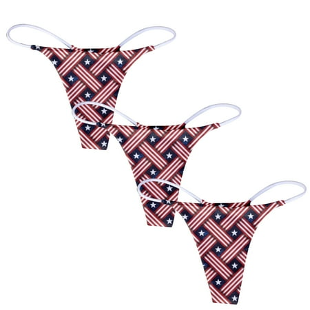 

CLZOUD Female Underwear Red Brushed Shredded Milk 180G 3PC Women s Printed Breathable Underwear Thong Xxl