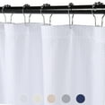thumbnail image 2 of Super Soft Microfiber Shower Curtain or Shower Liner for Bathroom Length Water Resistant Shower Curtain Embossed Dots Shower Curtain, White, 72"x78", 2 of 7