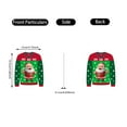 thumbnail image 6 of Christmas Ugly Sweater Hanging Decorations Multiple Styles, Featuring Santa Snowman Penguin Tree Patterns Plus "It's About To Get Ugly" Sign, Ideal For Big Kids Teens And, 6 of 6