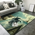 thumbnail image 3 of Area Rugs For Living Room Decor - Bull Charging Through Waves Soft Anti Slip Throw Washable Rugs 5x7 For Bedroom, Indoor Carpet For Bedroom Living Room 80x58In, 3 of 7