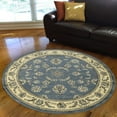 thumbnail image 2 of Radici Usa Alba Area Rug 1596 Traditional Blue Vines Scroll 5' 5" x 7' 7" Rectangle, 2 of 2