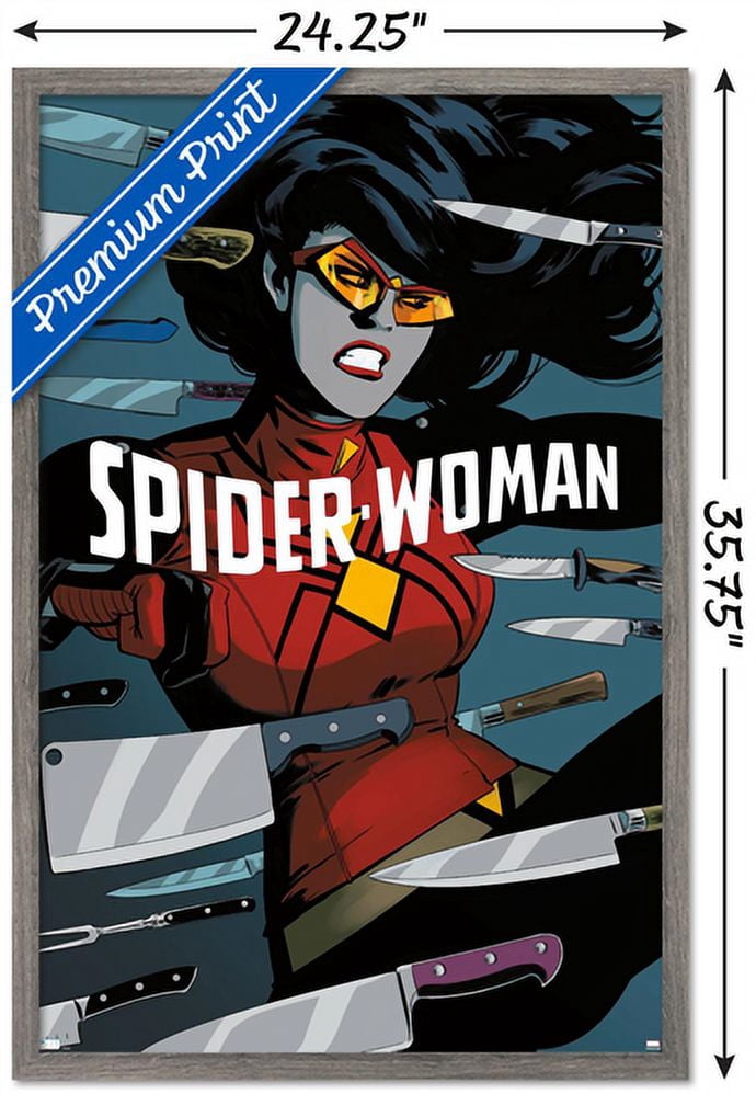 Marvel Comics - Spider Woman - Spider-Woman #6 Wall Poster, 22.375" x 34", Framed