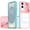 Pink, variant on TJS for Samsung Galaxy S25 Edge Phone Case, Slide Camera Cover Full Body Bumper Protective Clear Cover for Galaxy S25 Edge (Blue)