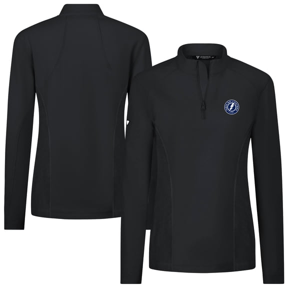 Women's Levelwear  Black Tampa Bay Lightning  Upright Quarter-Zip Pullover