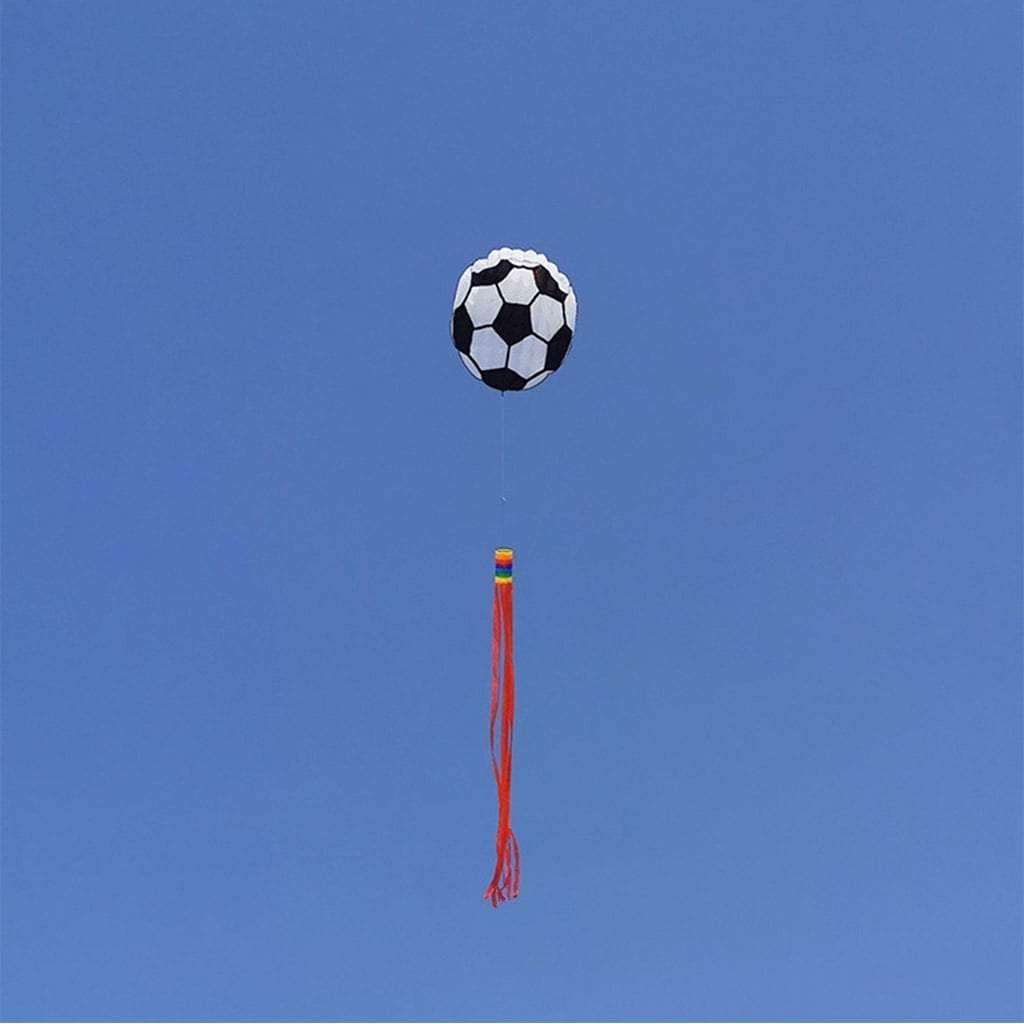 ZPAQI Strong Football with Long Tassel Huge Beginner Football Kites for Kids Adults