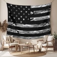thumbnail image 2 of American Rustic Flag,Tapestry for Bedroom Wall Hanging Tapestry,Independence Day USA Star Stripes Flag Ceiling Backdrop Tapestries Poster Blanket Wall Decor for Teens Room Living Room Dorm 55" x 73", 2 of 8