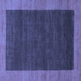 thumbnail image 1 of Ahgly Company Machine Washable Indoor Square Abstract Blue Modern Area Rugs, 3' Square, 1 of 4