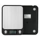 thumbnail image 2 of Báscula de cocina plana de acero inoxidable pequeña mini báscula de plataforma electrónica de 5 kg para alimentos y cocina pesaje en gramos batería negra 5 kg 1 g, 2 of 4