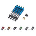 thumbnail image 4 of ZheElen RCGOFOLLOW Aluminum Alloy Smooth Front Rear Shock Absorber Wear-resistant Rc Front Rear Shock Absorber For 1/10 MN MN Blue, 4 of 6