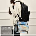 thumbnail image 6 of Insulated Lunch Bag 6L Leak-Proof Lunch Box with Shoulder Strap Multiple Pockets Lunch Tote Giant Golden Whale, 6 of 9